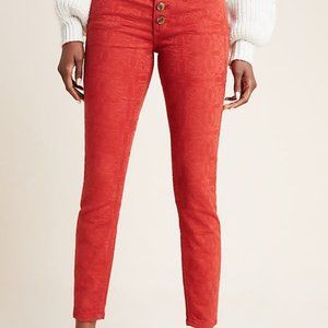 Anthropologie Pilcro Highrise Skinny Jacquard Jean